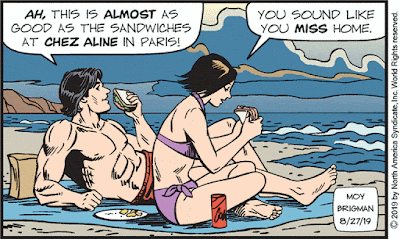 Don't let his muscles distract you from Dawn's mangled foot.