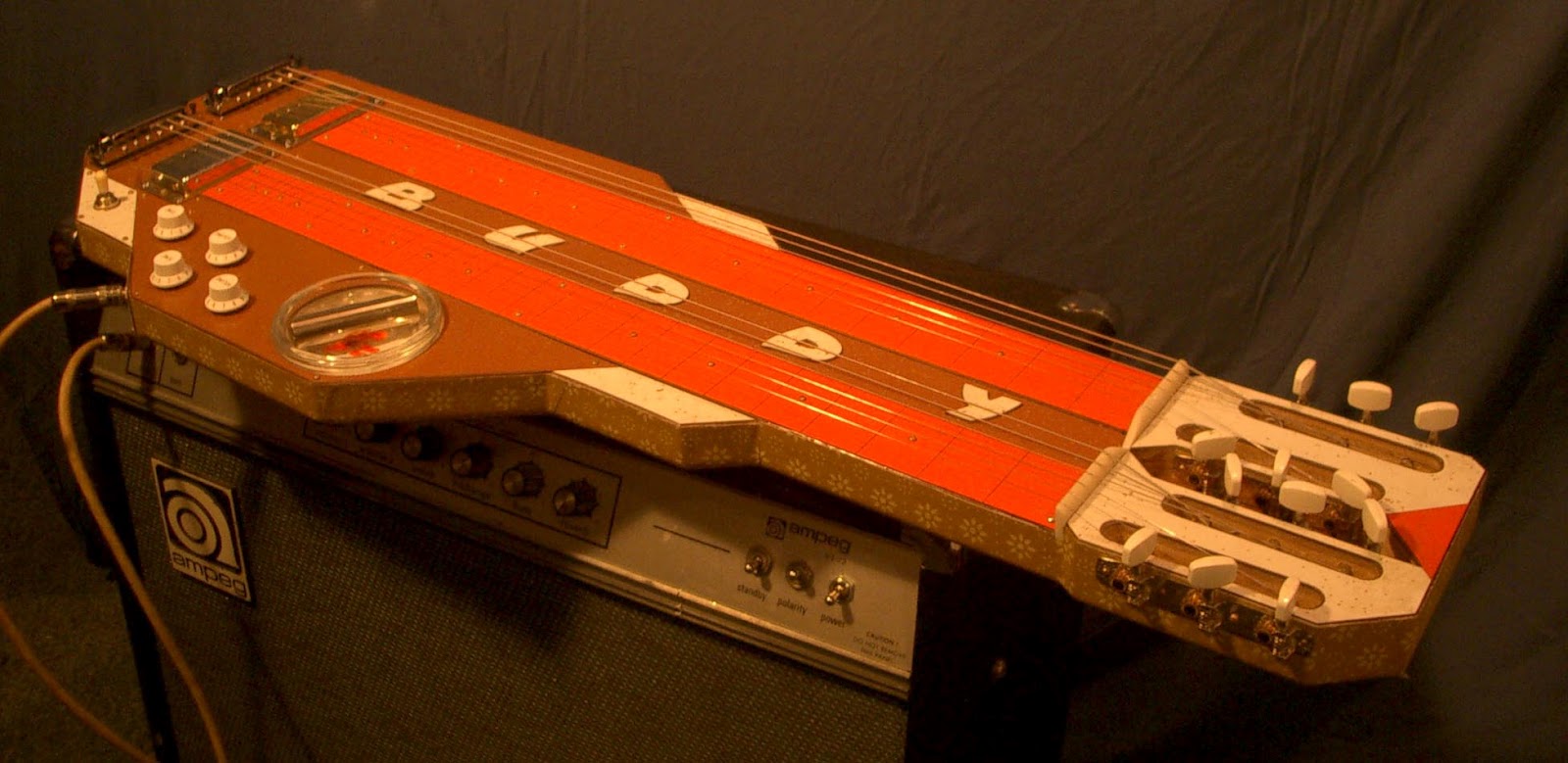 joel peyton, luthier 2 lap steels, 3 necks