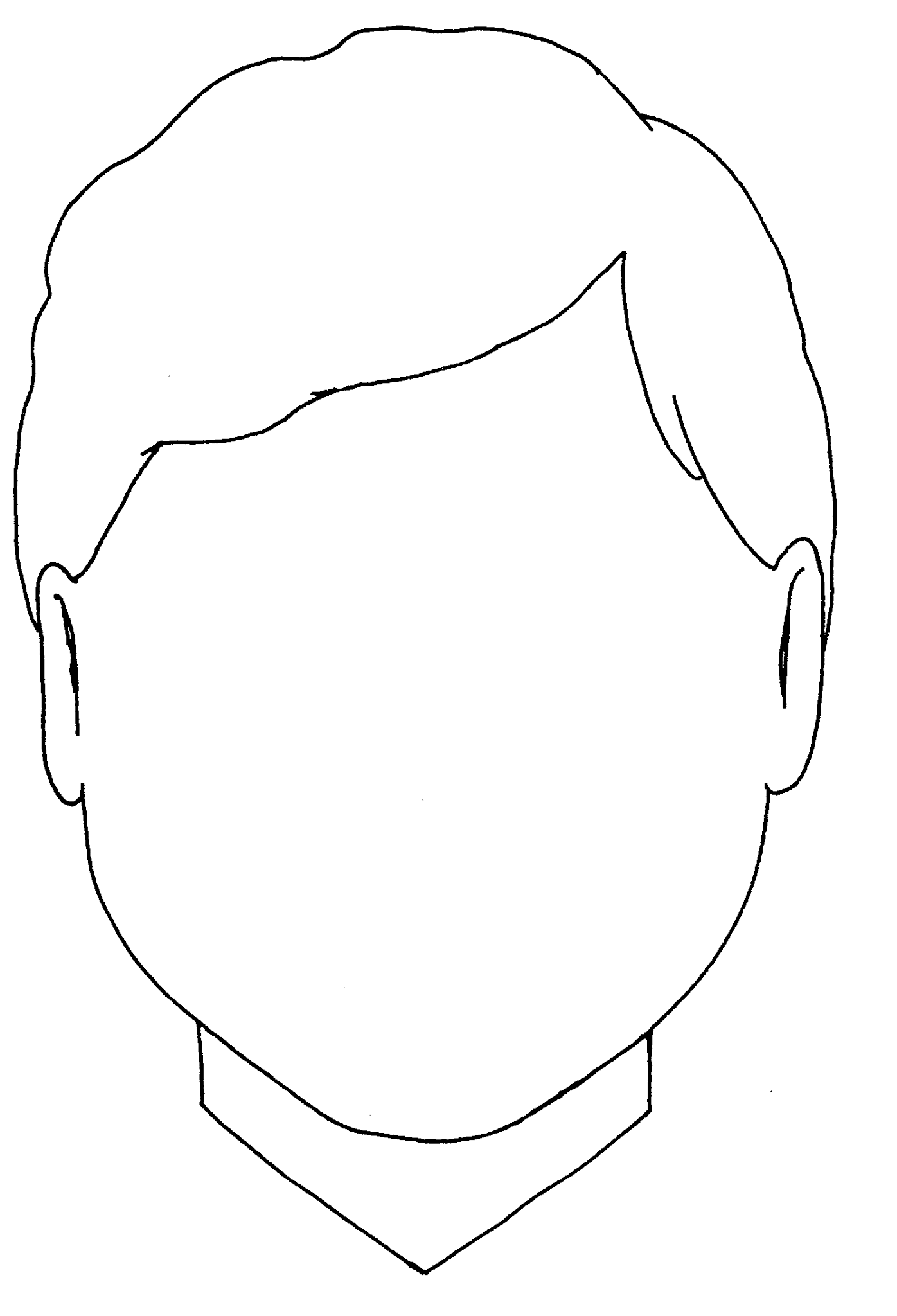Blank Face Coloring Page Coloring - Blank Boy Head Coloring Page Get Coloring Pages 
