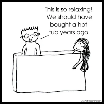 hot tub cartoon