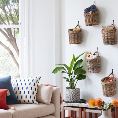 ideias incríveis de como decorar a casa com cestos