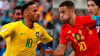 Brasil vs Bélgica en Cuartos de Final Copa Mundial Rusia 2018