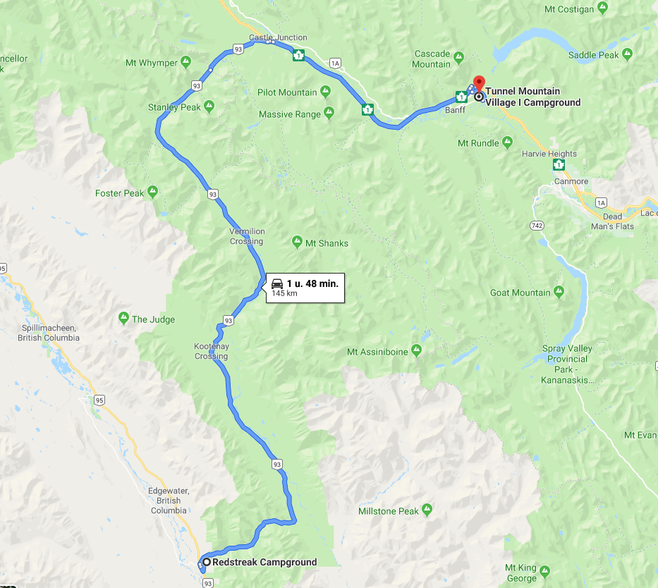 2019 Rondje West Canada 16 september Radium Hot Springs Banff NP