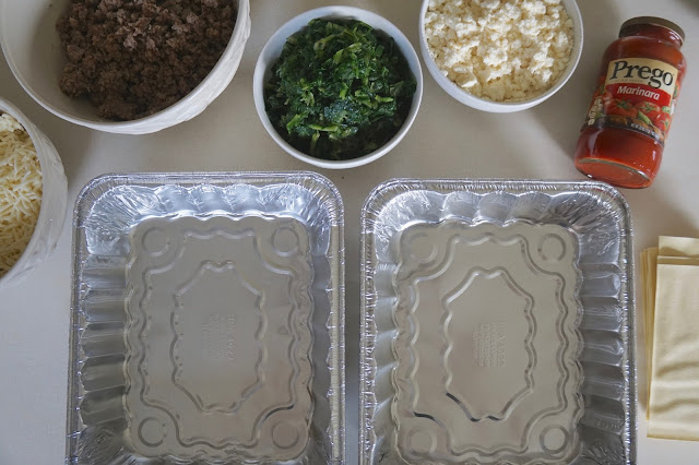 Sausage Spinach Lasagna Recipe to be made in batches for back to school preparation