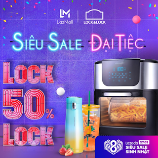 Lock&Lock khuyến mãi sinh nhật Lazada