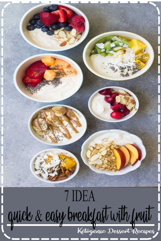 "7 IDEA quick & easy breakfast with fruit" VEGAN RECIPES