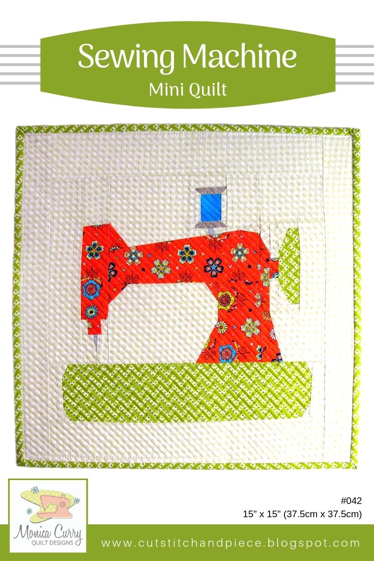 NEW PATTERN! Vintage Sewing Machine Mini Quilt