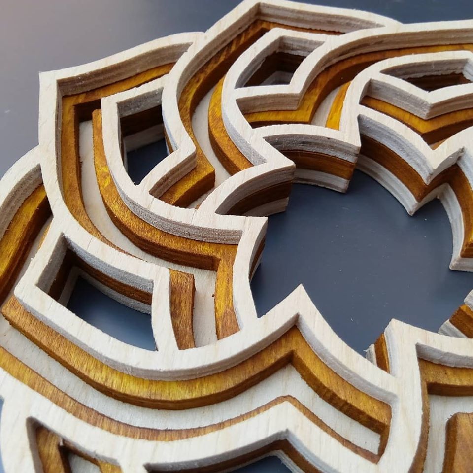 islamic layered decor scroll saw pattern and laser cutting k008 egyptian decor