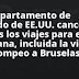 El Departamento de Estado de EE.UU. cancela todos los viajes para esta semana, incluida la visita de Pompeo a Bruselas