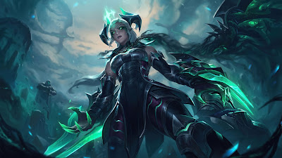 Wallpaper damaged Shyvana League Of Legends