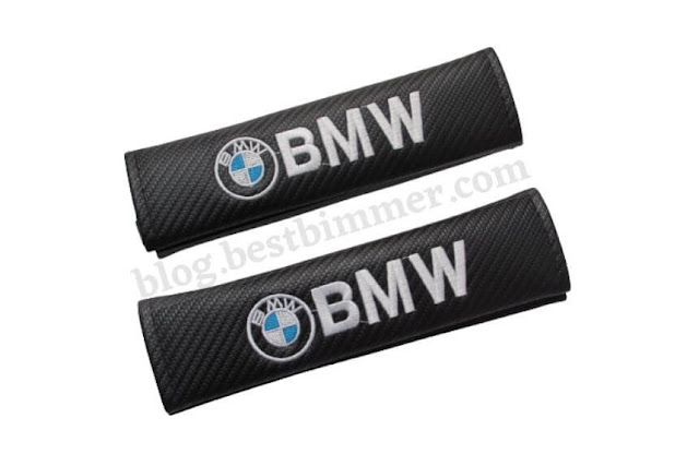 Seat Belt Cover Logo BMW - Motif Carbon