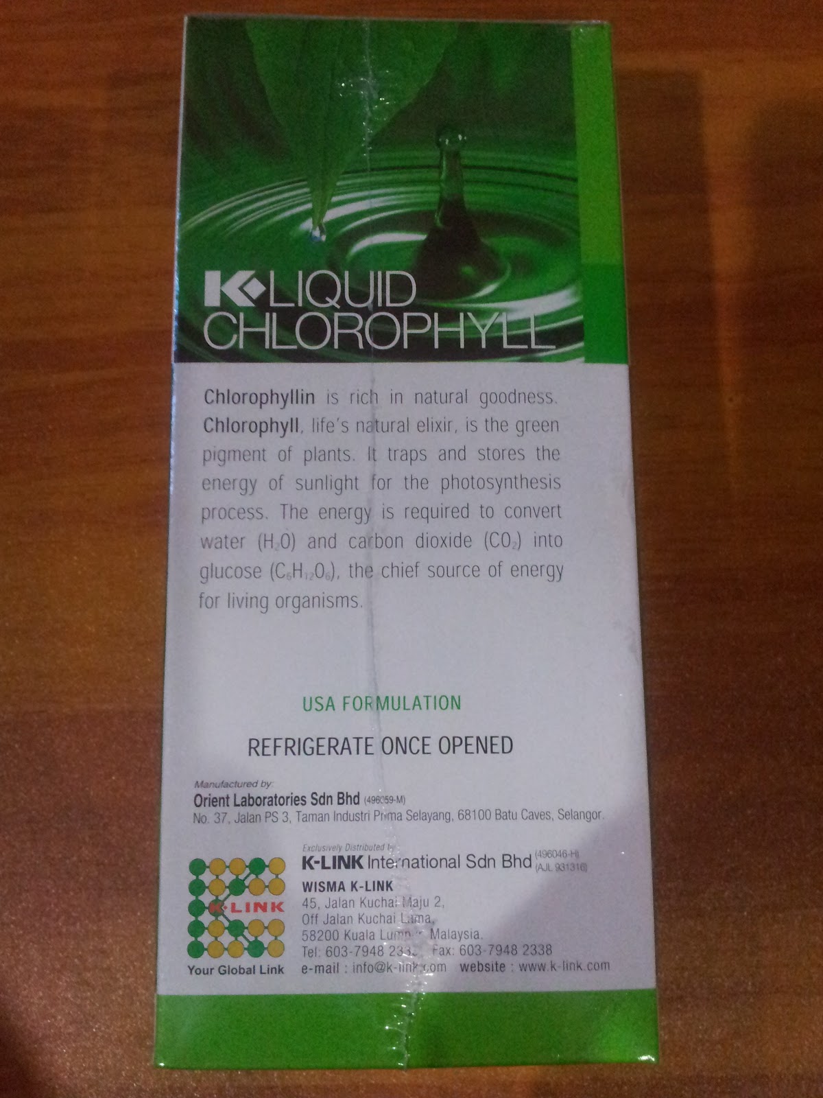 Sha Citra Beauty Saloon KLink Liquid Chlorophyll (Health Care Product)