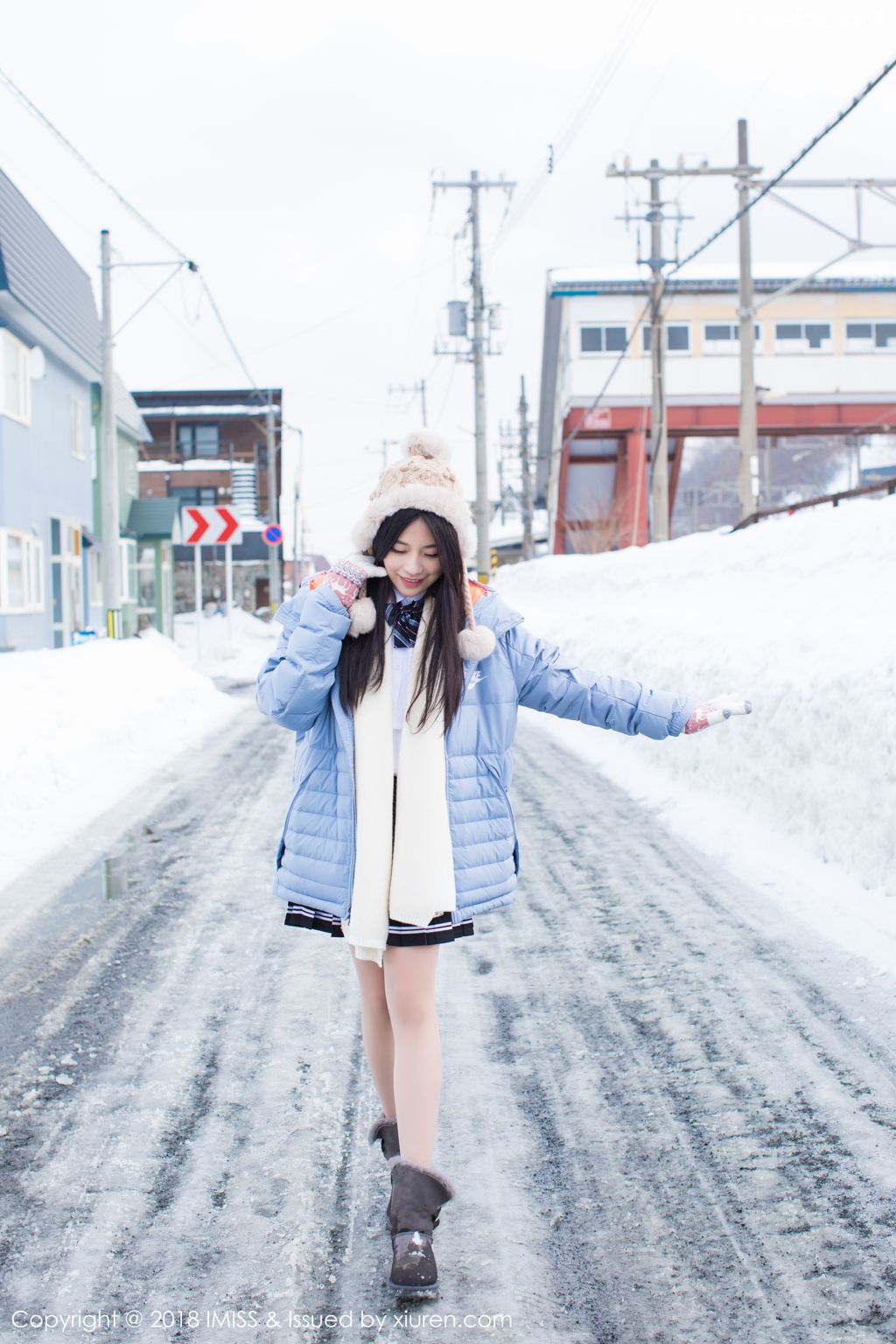 Image-IMISS-Vol.262-Sabrina model–Xu-Nuo-许诺-Sparkling-White-Snow-TruePic.net- Picture-18