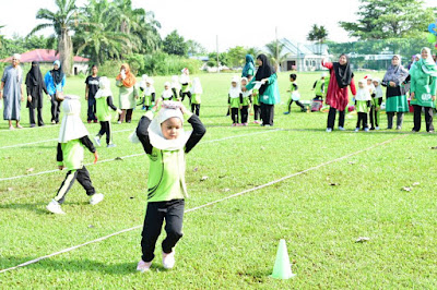 Cik Qilah Sport Day, sukan pasti, sukan tahunan, tips anak sihat cerdas dan cergas, badan sihat otak cergas, Anak-anak pasti, pra sekolah