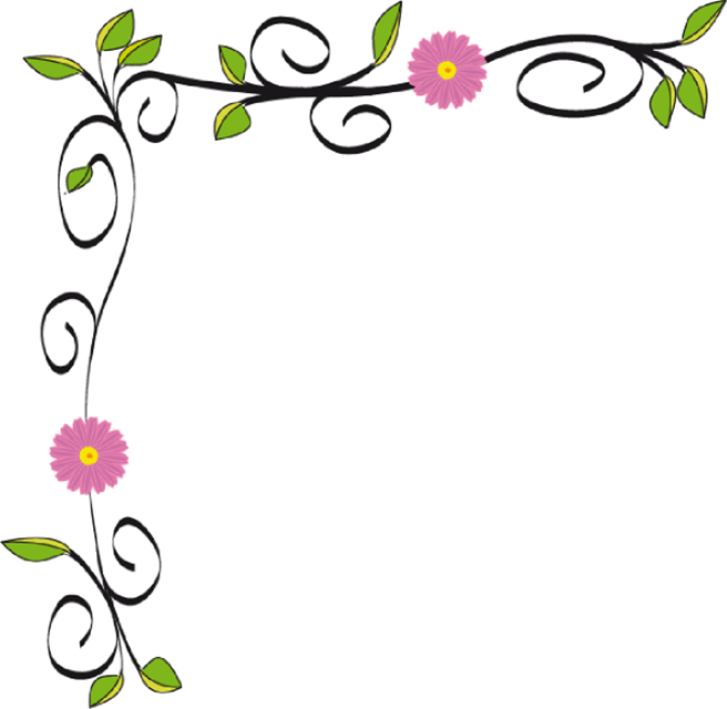 clipart spring flowers border - photo #31