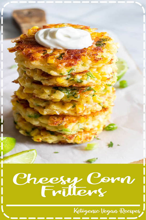 Cheesy Corn Fritters Cupcakes and Kale Chips