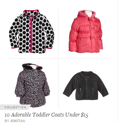 Grace and Josie: 10 Adorable Toddler Coats Under $15