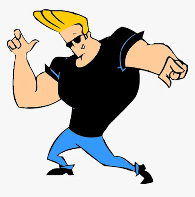 johnny bravo posing cartoon