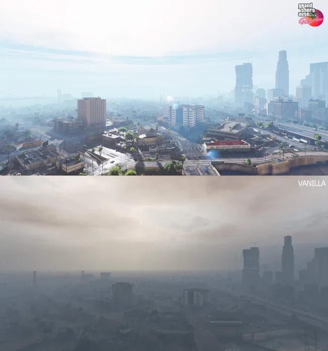 Grand Theft Auto V Remake comparasion 3