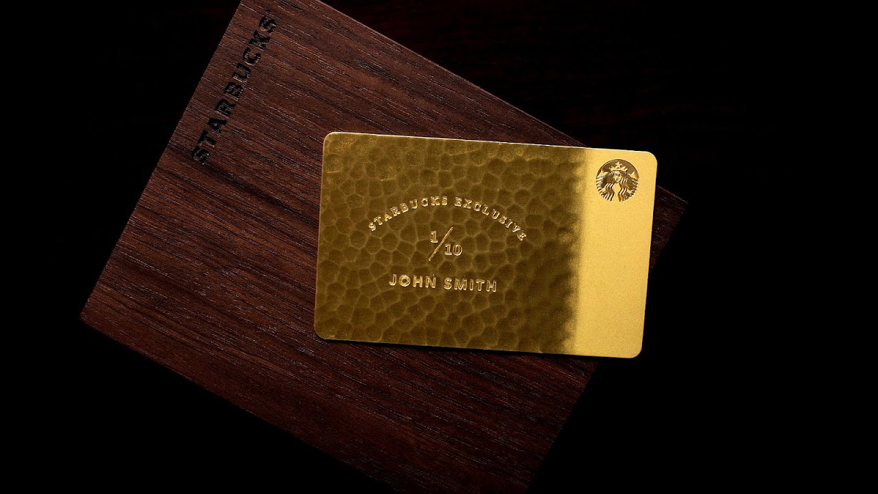Starbucks Personalized Gold Card Gold Choices