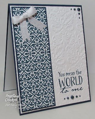 ODBD The Earth and Vintage Pattern Mini 1 Background, Card Designer Angie Crockett
