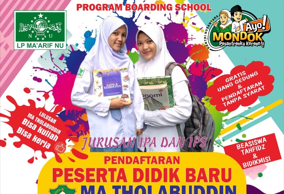 BALIHO PPDB MA THOLABUDDIN MASIN TAHUN PELAJARAN 2021/2022 BEKERJASAMA