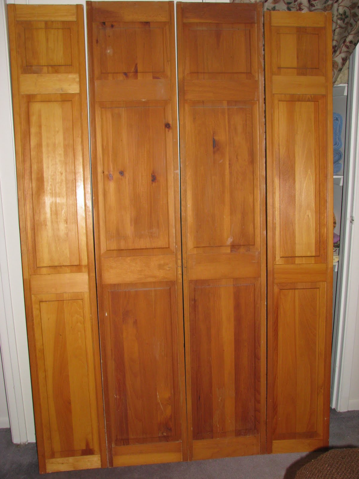 The Crafted Palette A New Use For Old Closet Doors