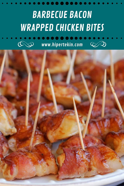 BARBECUE BACON WRAPPED CHICKEN BITES