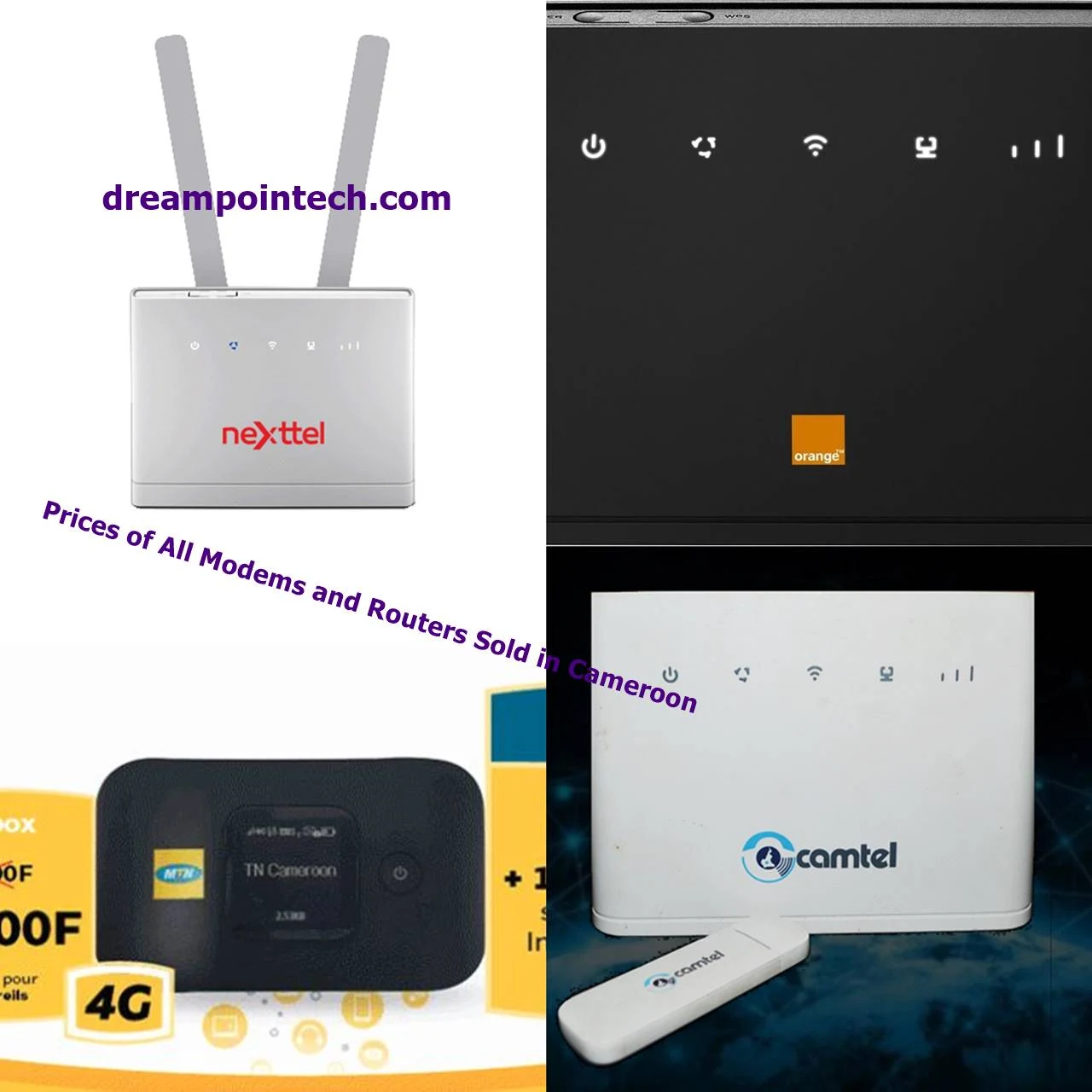 Prices of All Internet Modems and Routers Sold in Cameroon