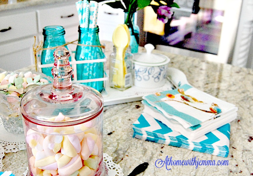 Kitchen- candy dishes-French Country-milk bottles-recipes-athomewithjemma