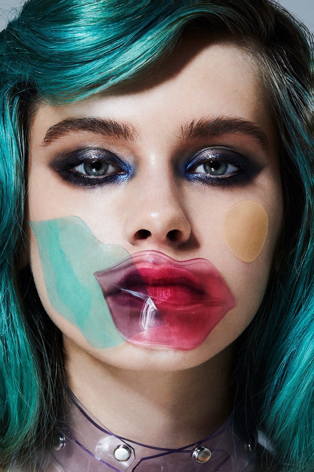 Japanese Korean Face Mask Beauty Editorial Photo Shoot 24 Karat Gold