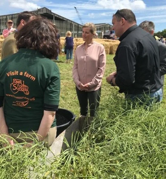 Countess Sophie of Wessex attended "Open Farm Sunday" event in Hampshire and visited Community Day Services Centre in Macclesfield