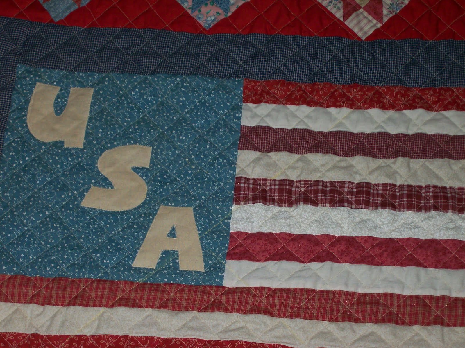 Betty's Love of Quilting: ~ USA Flag Quilt
