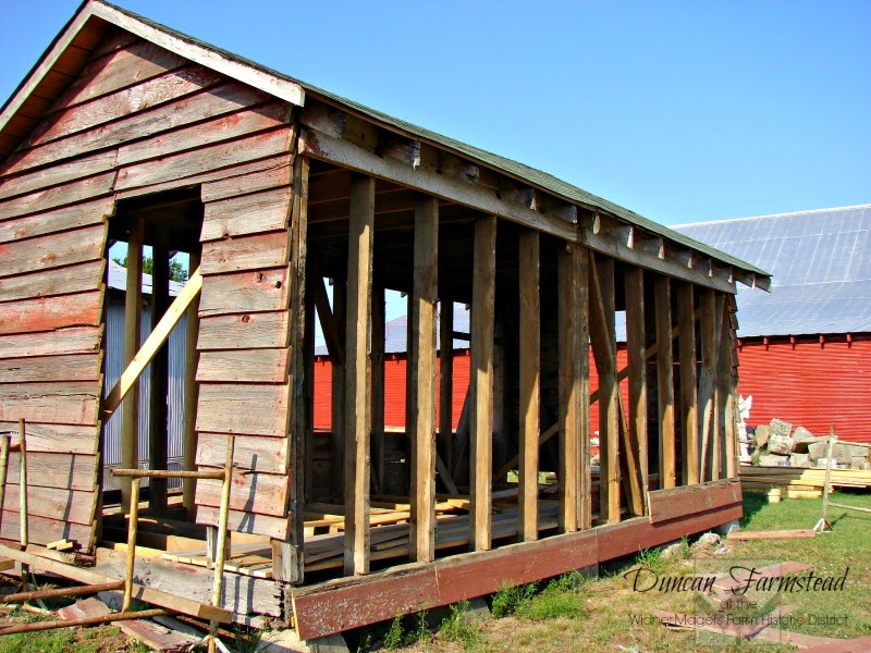 Duncan Farmstead The Corn Crib Gazebo Before and After