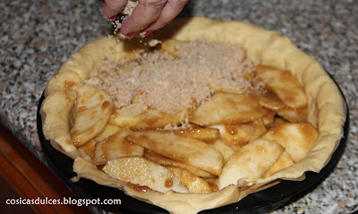  Tarta de manzana con crumble de canela 