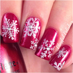snowflake nail christmas