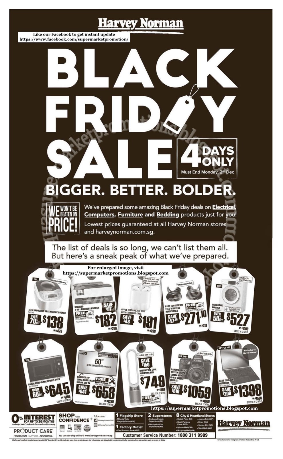 Harvey Norman Black Friday Sale 29 November 02 December 2019