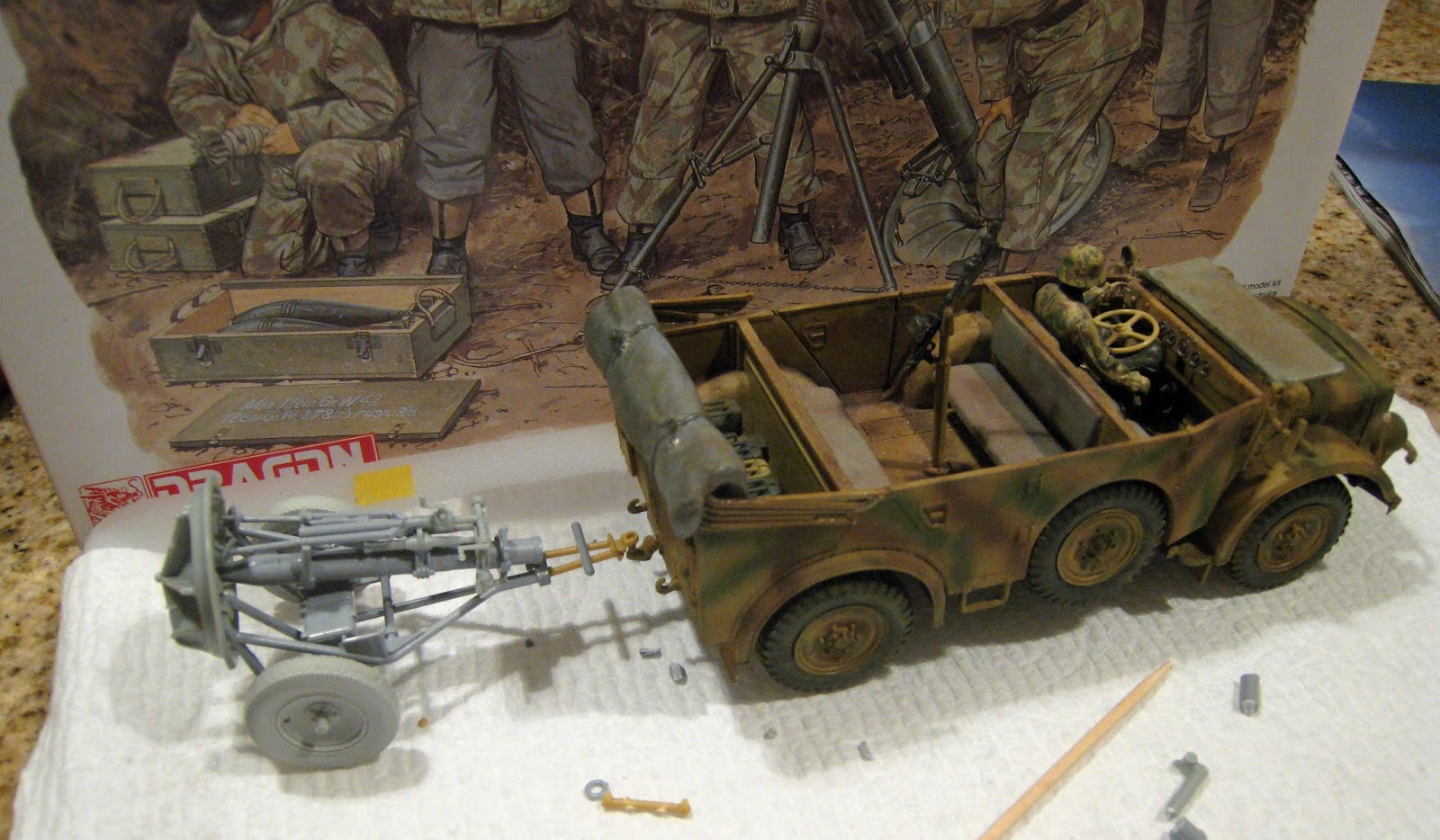 Desert Island ASL 120mm Granatwerfer 42 kitbash