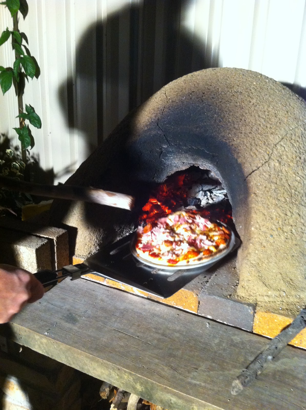 Clay Pizza Oven 12. Loving the Pizza Oven (Cracks and All)