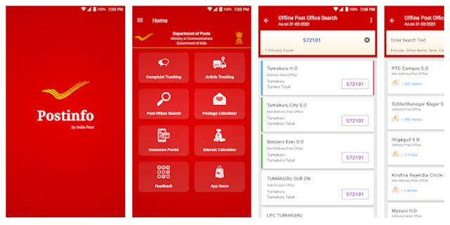 Download PostInfo Mobile app for all India Post task