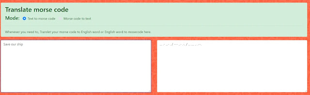 morse code Translator tool