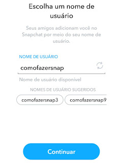 Nome de usuário do Snapchat Como fazer Snapchat