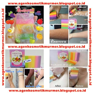 Fruitamin Soap/sabun pelangi asli/murah/original/supplier kosmetik