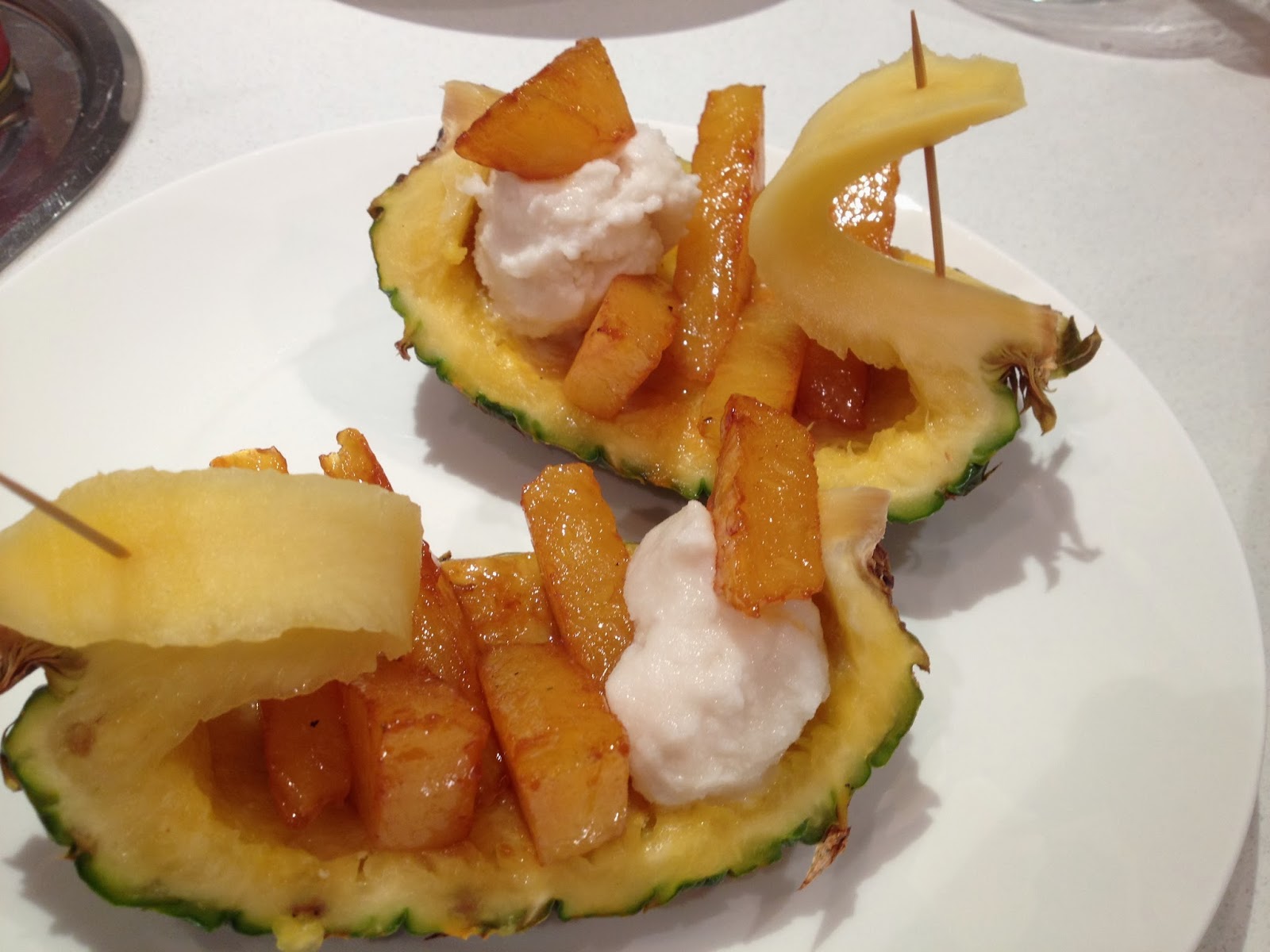 Honey Pineapple Piña Colada Boats Nom Nom Panda