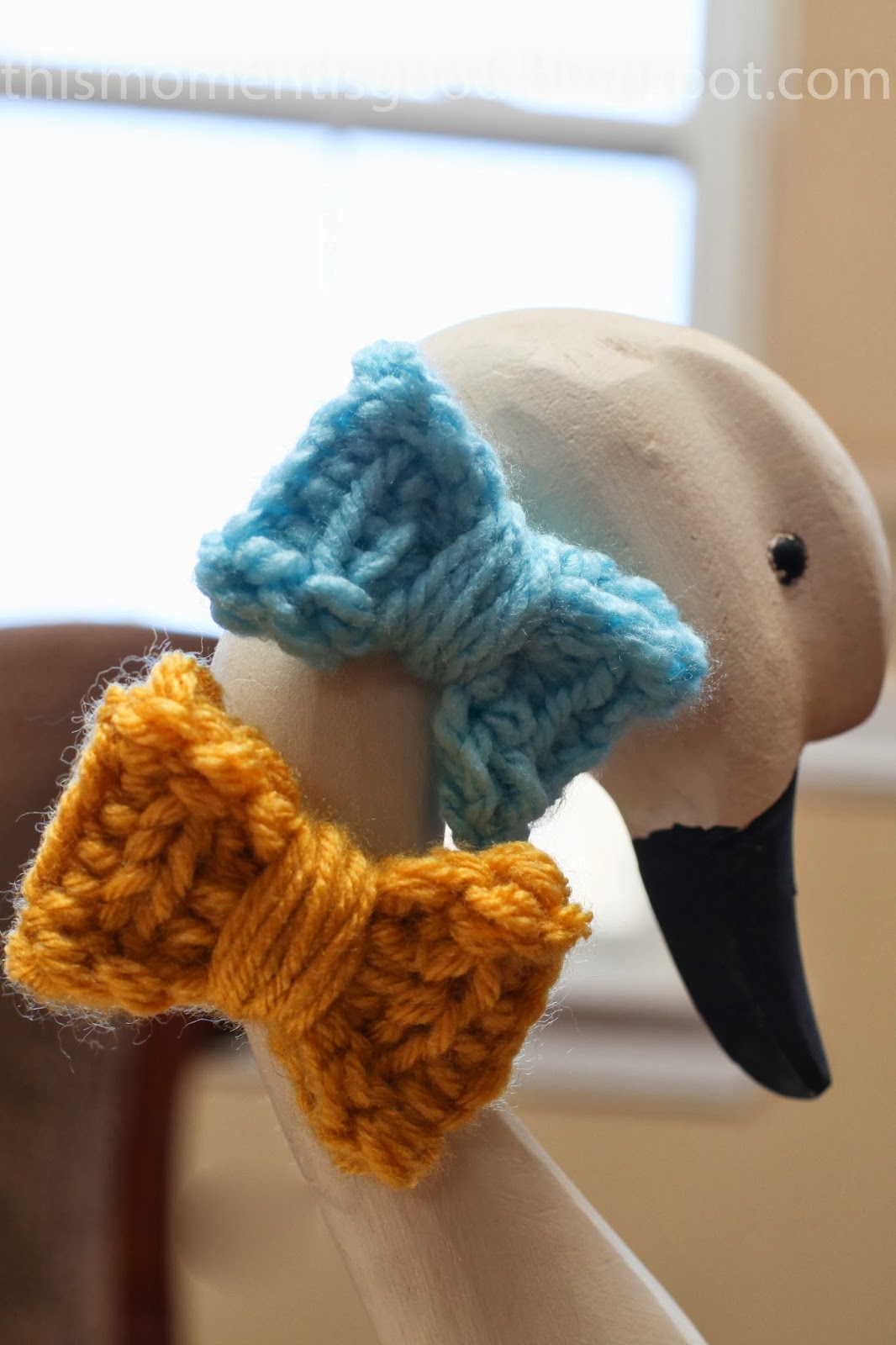 LOOM KNIT BOWS Loom Knitting by This Moment is Good!