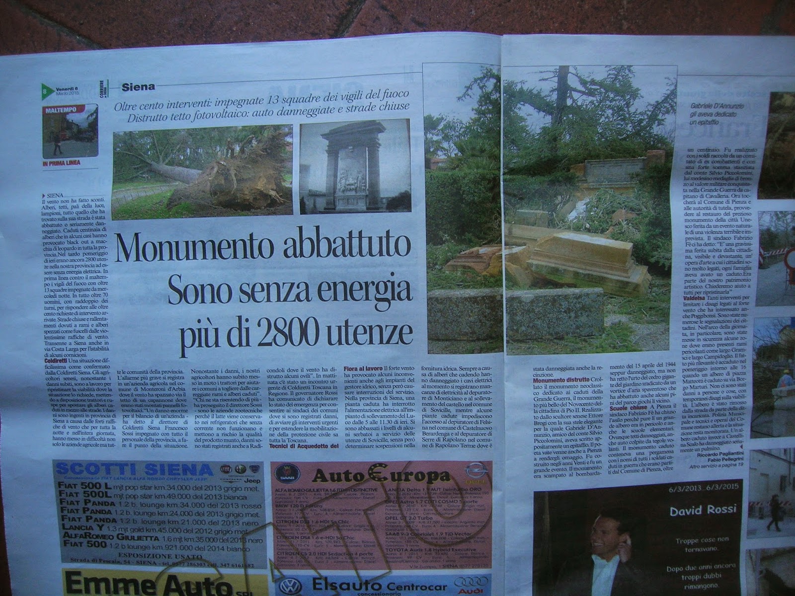 Fabio Pellegrini Notizie dalla Val d'Orcia