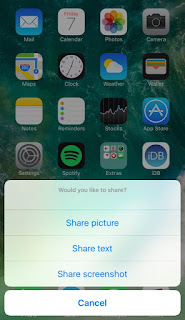 Share Anywhere: Share photos, screenshots and text from anywhere