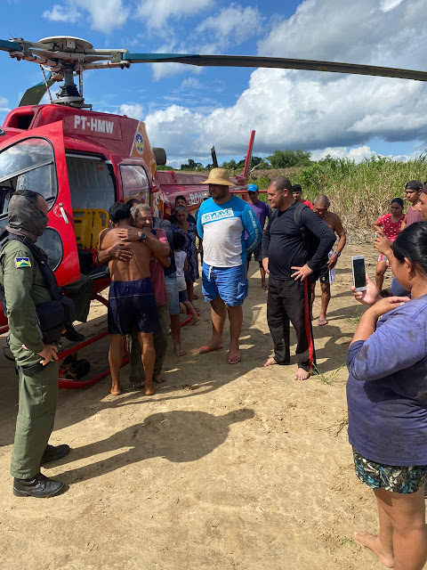 Militares do GOA resgatam caçador idoso que estava perdido em mata há 10 dias