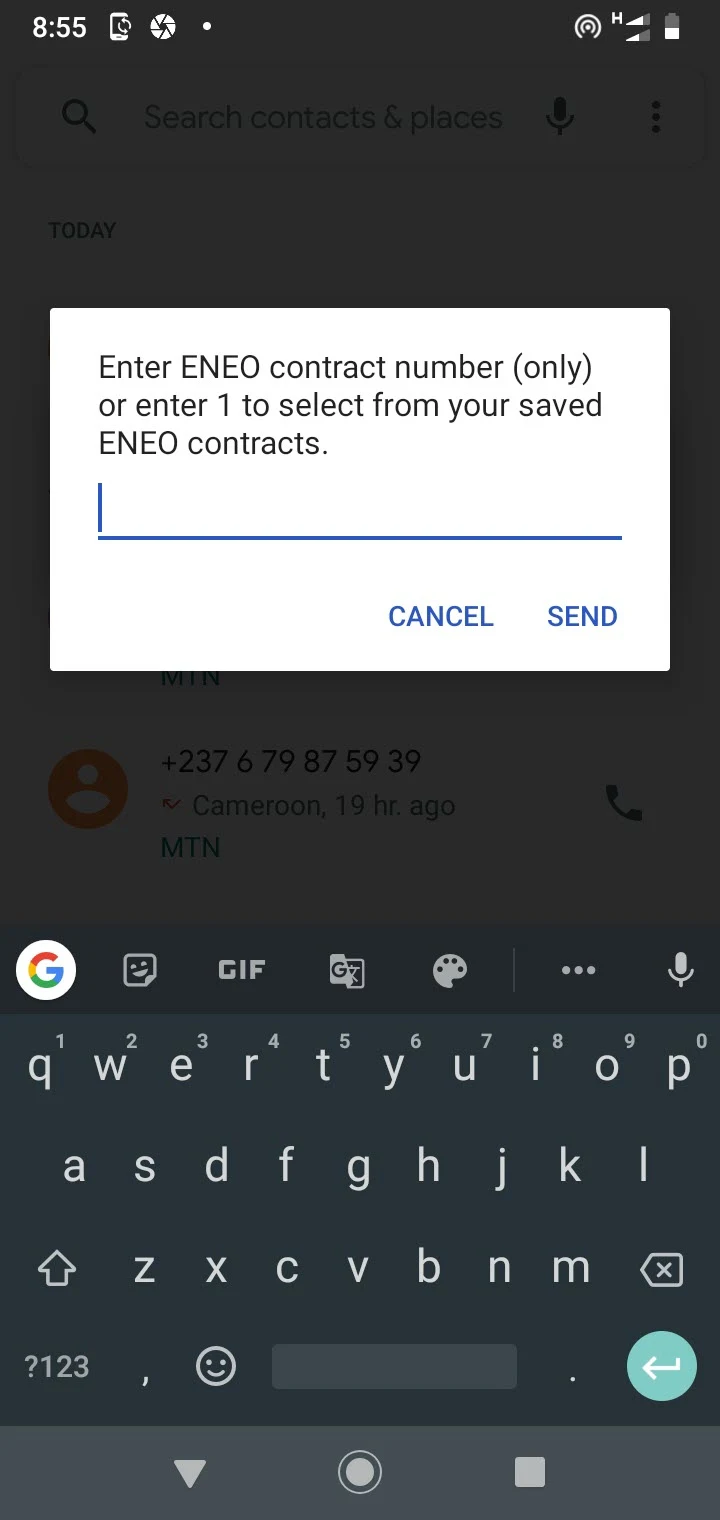 Pay and Get Receipts For ENEO Electricity Bills Via Mobile Money