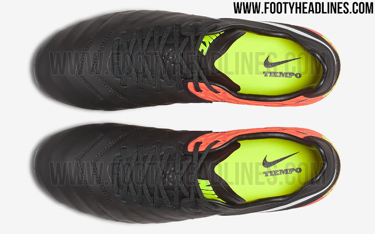 Black / Hyper Orange Nike Tiempo VI Dark Lightning Boots -